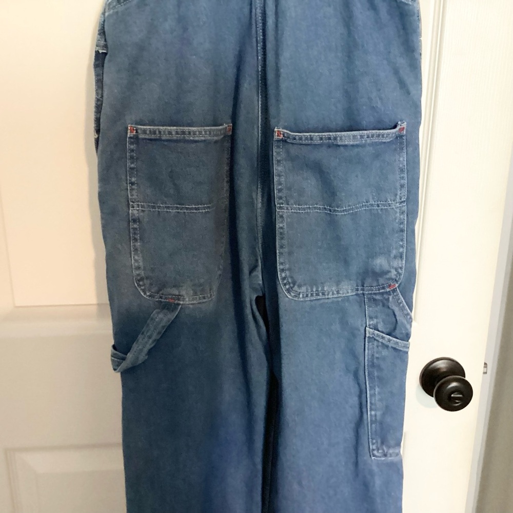 Dickies Medium Blue Relaxed Denim Overalls - Picture 8 of 9